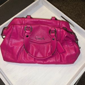 Pink coach bag